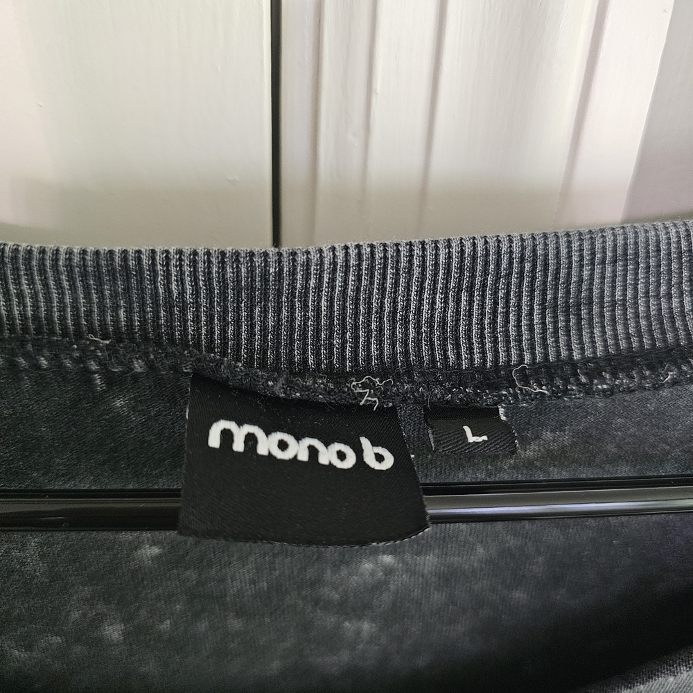 Mono B Charcoal Short Sleeve Top - Picture 4 of 4